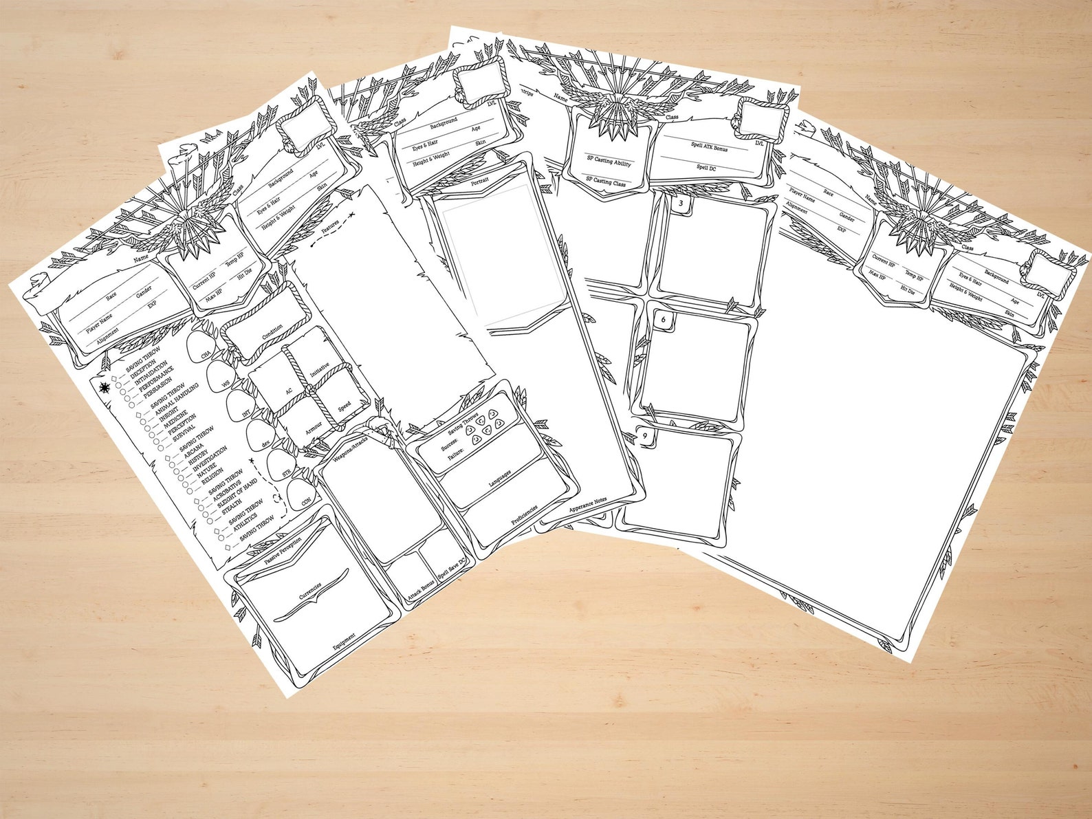Master Your Adventure: Editable Dnd Ranger Character Sheet PDF - Etsy
