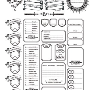 Unleash Your Inner Hero: the Best Dnd 5e Character Sheet, Dnd Player