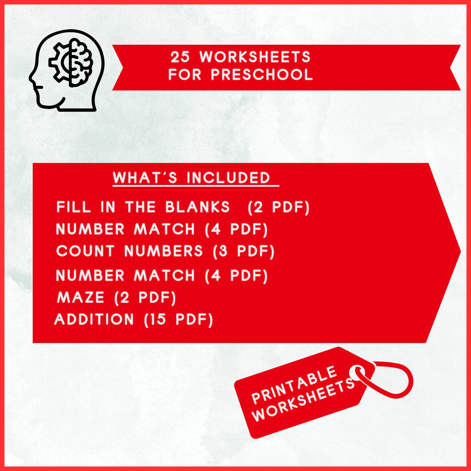 Printable Basic Addition Math Digital Worksheets for Kindergarten ,1st ...