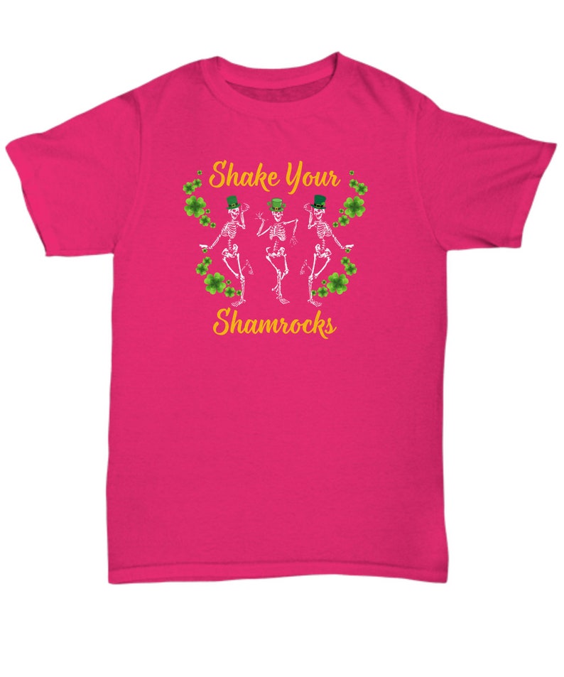 Dancing Skeletons St. Patrick's Day Tshirt Design Etsy UK