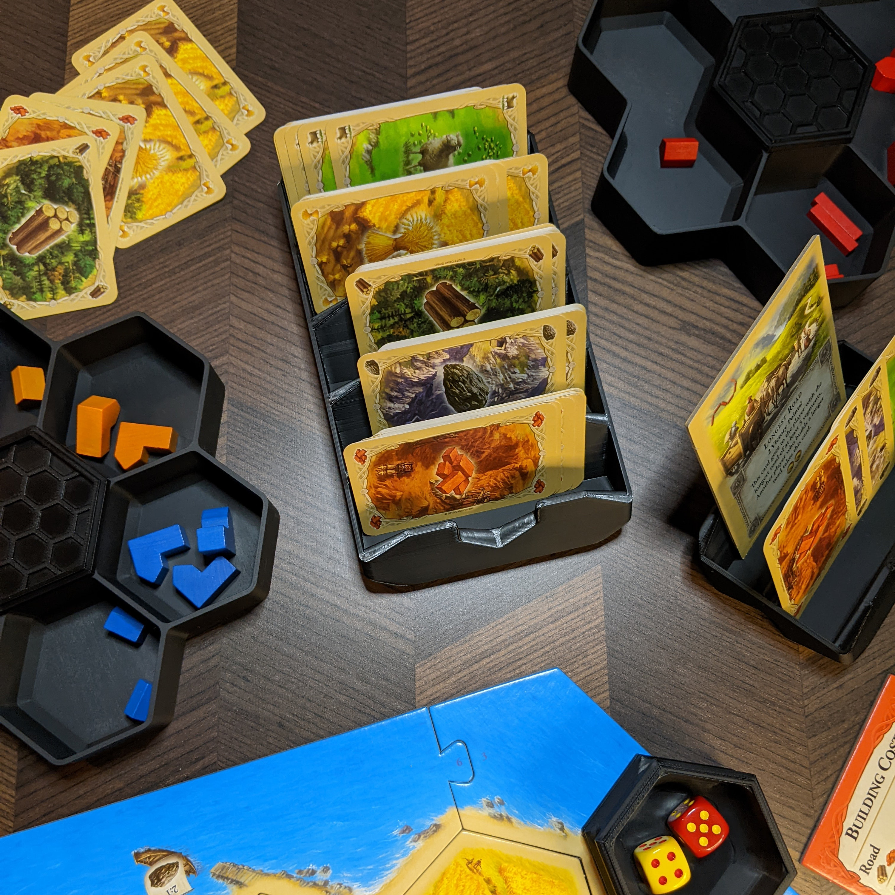 Board Game Card Tray Catan Resource Bank Monopoly Money Bank Playing