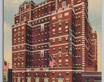 Antique Postcard, William Sloane House, YMCA, 356th West 35th Street, New York NY, Posted 1952
