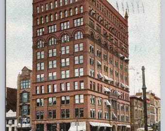 Antique Postcard, Wilder Building, Rochester New York, Posted 1907 UDB