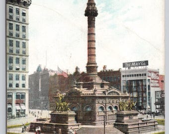 Antique Postcard, Soldiers & Sailors Monument, Cleveland Ohio, 1900s Unposted UDB