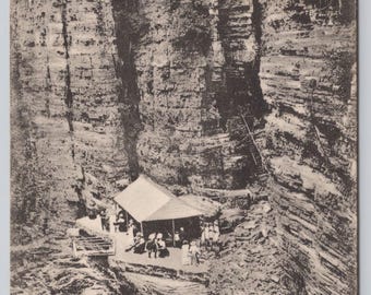 Antique Postcard, Table Rock, Ausable Chasm New York, Posted 1913, Made in Germany
