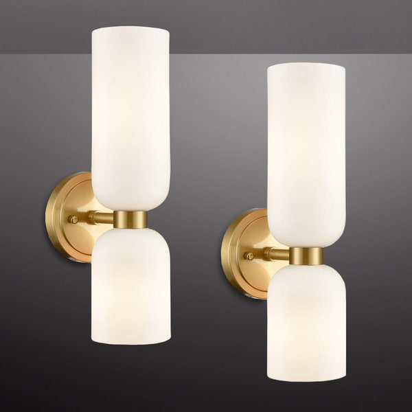 Palermo Modern Wall Sconces 2-Bulbs, Set of 2 Light