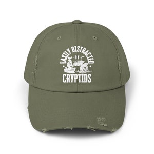 Cryptid Hat Unisex Distressed | Cryptozoology Cap