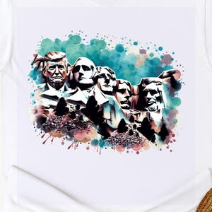 Mount Rushmore President Trump Design- Digital Download PNG