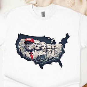 President Trump Mount Rushmore Design- Digital Download PNG