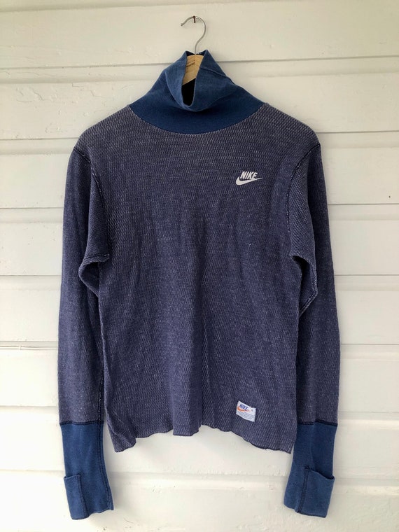 Vintage 1970s NIKE Spell Out Thermal Waffle Knit T