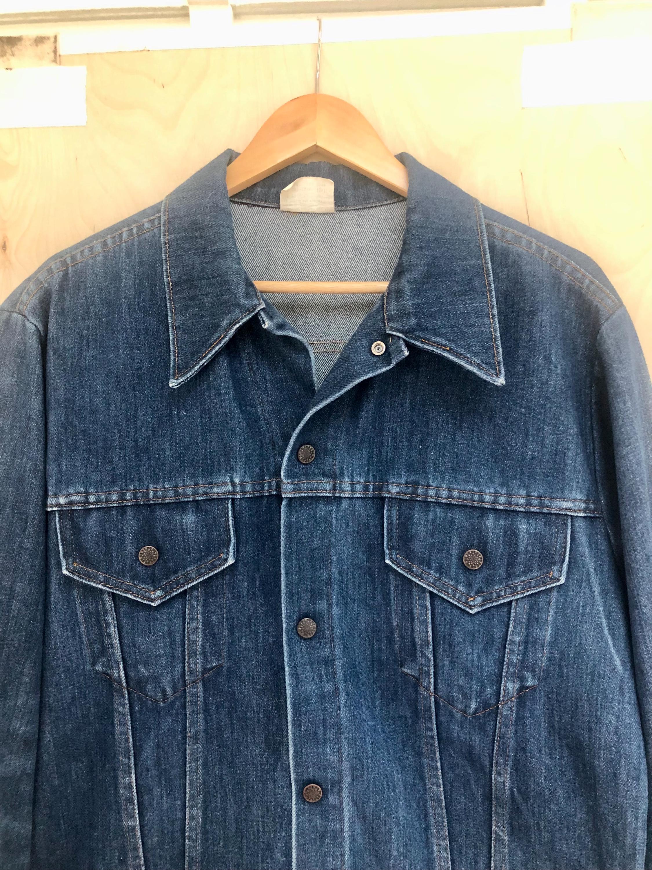 Vintage 1970's JC Penny Union Made Denim Jacket Size 46 - Etsy