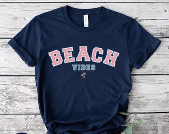 Beach Vibes Shirt Summer Vibes Shirt Retro Summer Shirt Vacation Shirt Trendy Beach Shirt Palm Tree Summer Tee Vintage Summer Boho Shirt