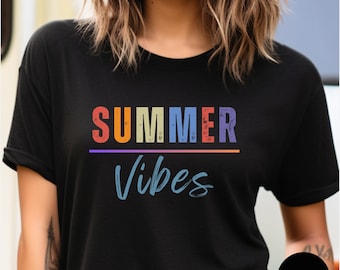 Summer Vibes Shirt Beach Vibes Shirt Retro Summer Shirt Vacation Shirt Trendy Beach Shirt Palm Tree Summer Tee Vintage Summer Boho Shirt