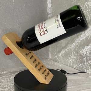 Wine bottle holder, wine bottle board, unique, handmade wine bottle holder, personalized wooden bottle holder, bottle holder