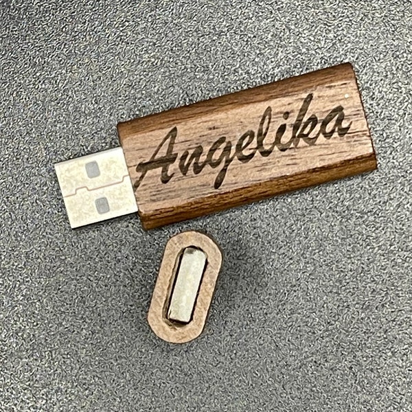 USB-Stick personalisiert, Logo, Hochzeit, individuelle Lasergravur, Holz USB-Stick 64GB