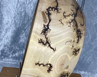 Hand-turned bowl made of walnut wood and elaborate firing technique - wooden bowl, fruit bowl, handmade, jewelry bowl, unique