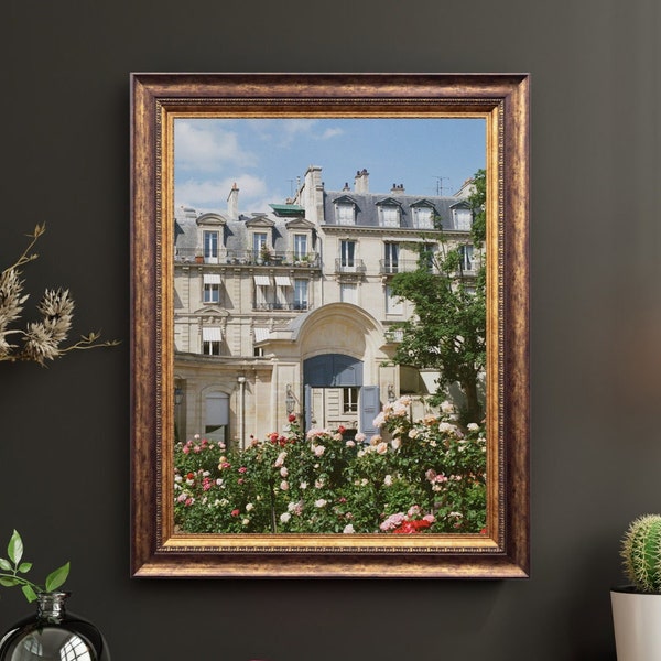 Paris Digital Download Art Print, 35mm Film Photography, Parisian Building Home Decor Gallery Wall Art, Printable Art, Paris France
