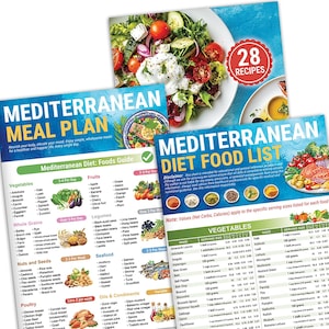 Mediterranean Diet Food List and Meal Plan – 28 Easy Recipes for Diabetes, Weight Loss & Heart Health