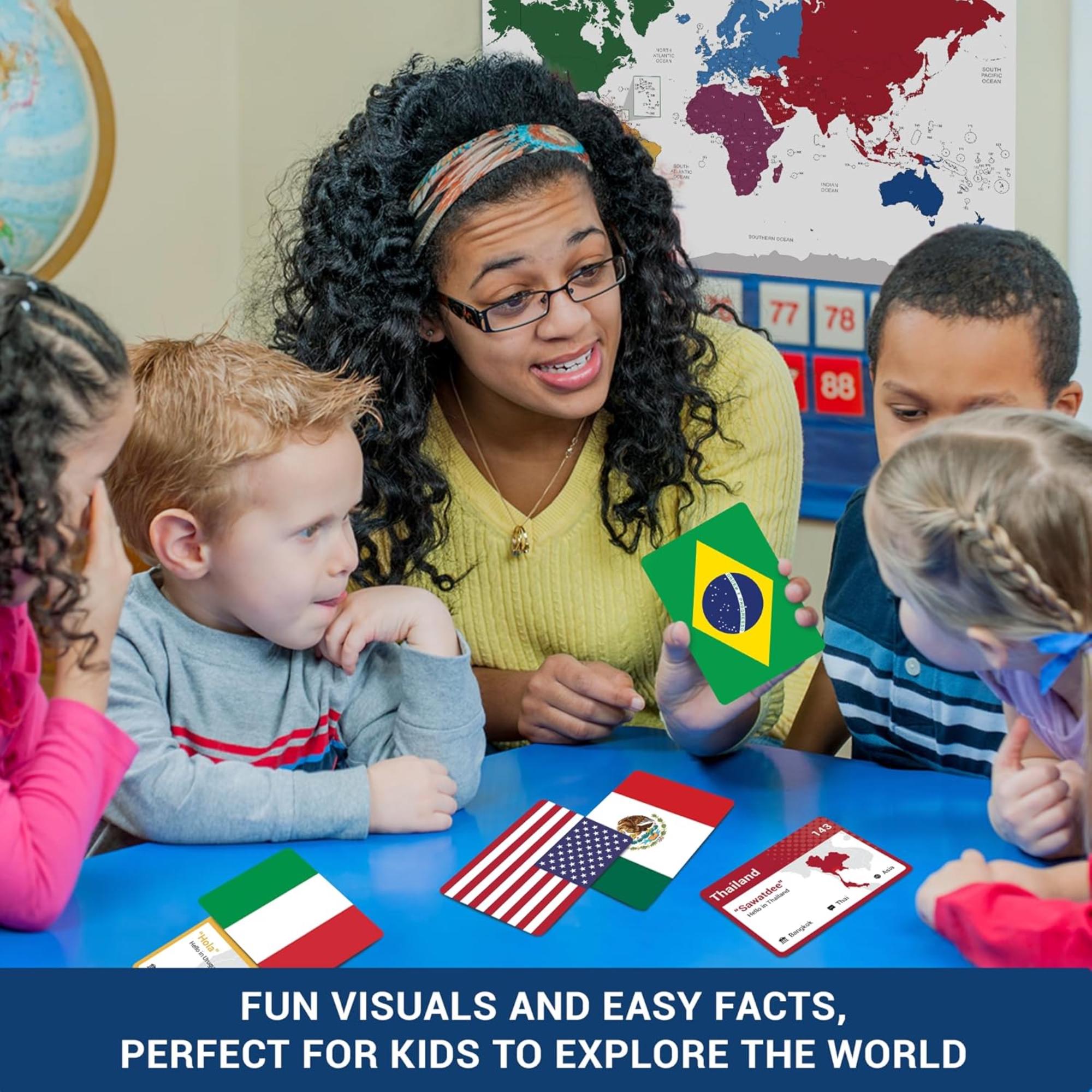 245 Flags of the World Flashcards – Country, Capital & Language ...