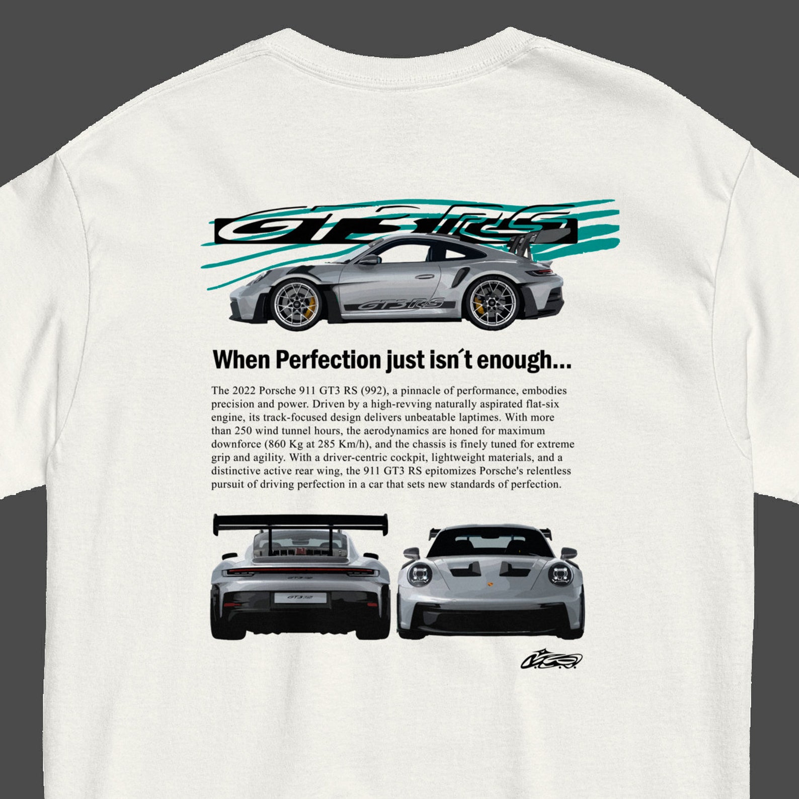 Porsche 911 GT3 RS 992 Tshirt Streetwear Porsche Clothing Etsy