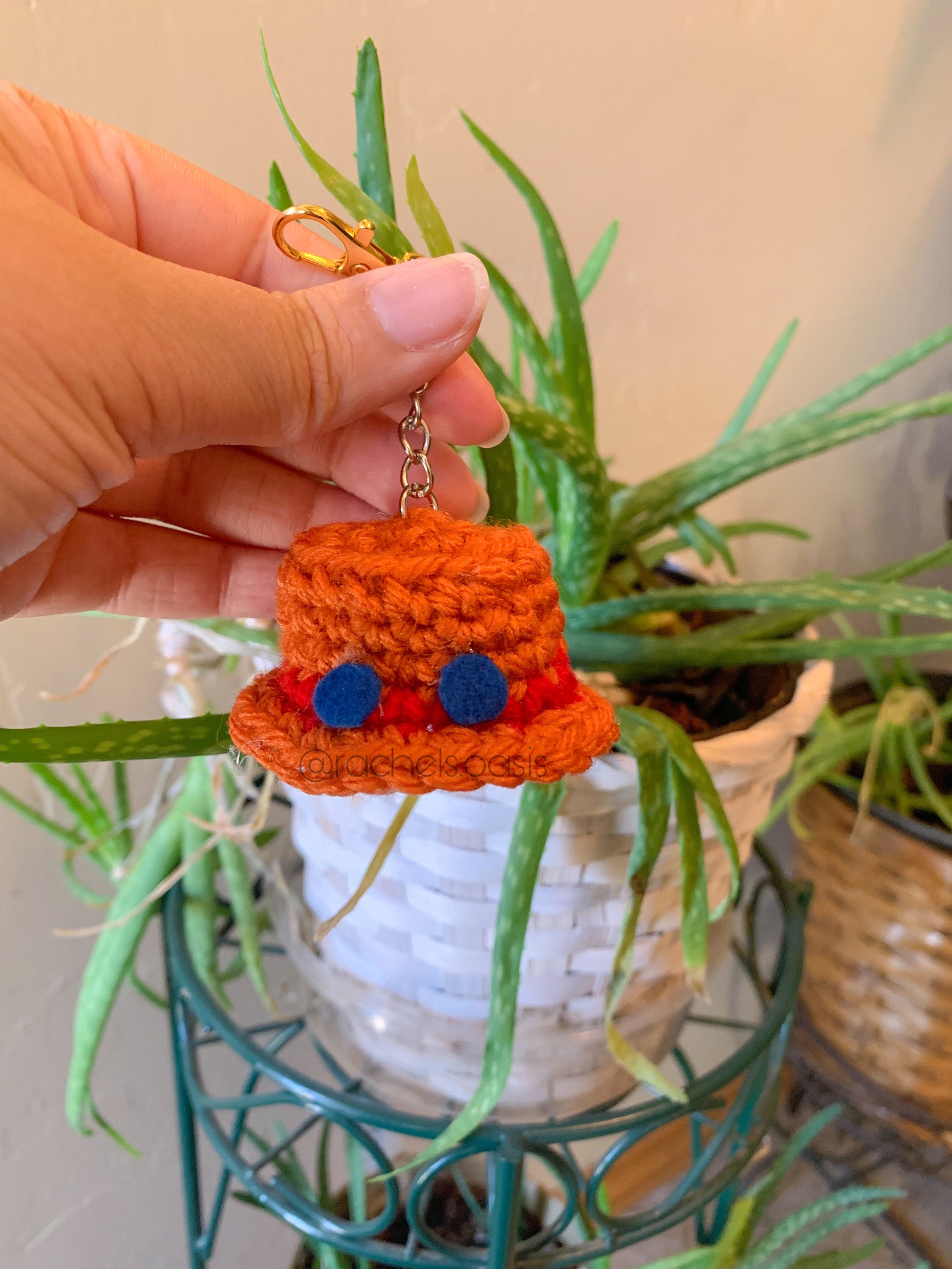 Anime Luffy Straw Hat Inspired Crochet Keychain Chopper Inspired Hat