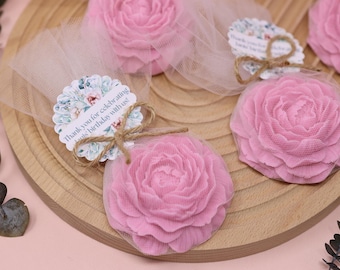Floral Soap Favors | Rose Wedding, Bridal Shower Gifts