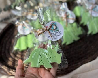 Dinosaur Triceratops Soap Favors | Dino Birthday Party Guest Gifts