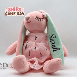 Personalized Plush Bunny Doll | Newborn Gift, Easter Present
