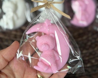 Bear Moon Soap Favors – Animal Baby Shower Gifts
