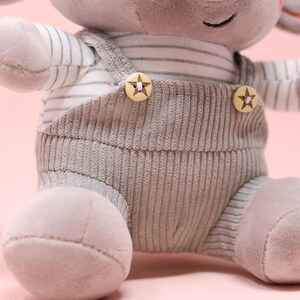 Personalized Elephant Plush Doll | Custom Newborn Gift image 4