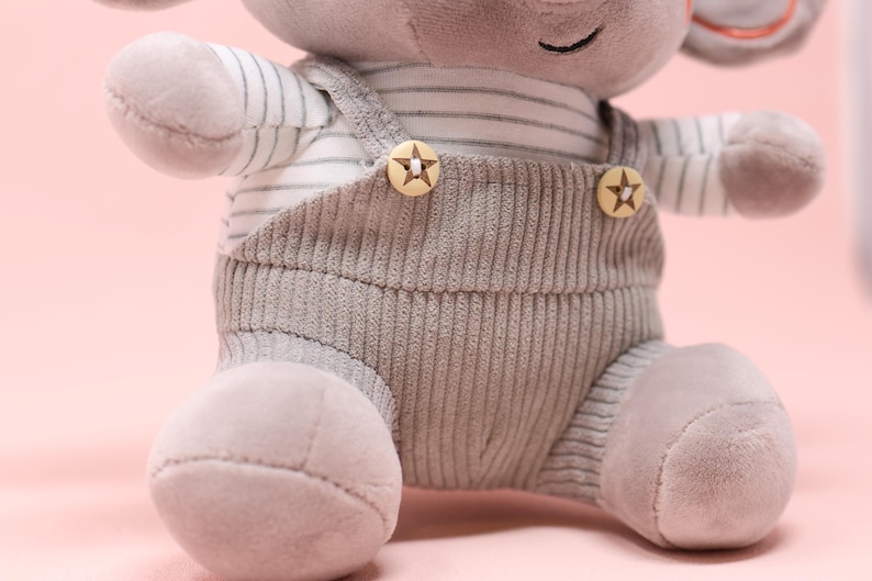 Personalized Elephant Plush Doll | Custom Newborn Gift image 4