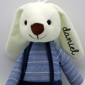 Personalized Bunny Doll | Babyshower Gift | Custom Rabbit Toy for Newborn | Easter Kids Present | Personalized Doll Rabbit Gift | Newborn