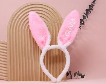 Personalized Bunny Ears Headband – Easter Accessory