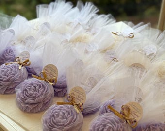 Floral Rose Soap Favors, Bridal Shower Wedding Baby Shower Gifts