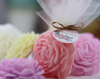 Recuerdos de jabón floral / Regalos de rosas para bodas y despedidas de soltera