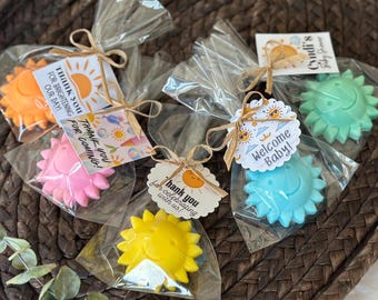 Sun Soap Favors – Sunshine Baby Shower Favors, Summer Party Gifts, Custom Colors