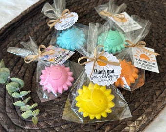 Sun-Themed Soap Favors – Summer Party, Kids Birthday, Baby Shower Gifts
