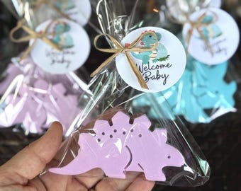 Dinosaur Stegosaurus Soap Favors | Safari Baby Shower Gifts