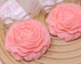 Recuerdos de jabón de rosas / Regalos para despedidas de soltera, bodas y baby shower