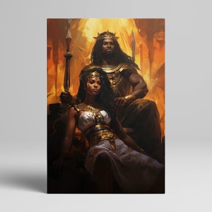 King and Queen Fire Nation - Canvas Print