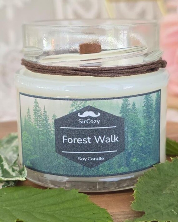 Forest Walk Duftkerze aus Sojawachs | Waldduft mit Kiefer & Sandelholz | Entspannende Duftkerze | Cozy Home Deko