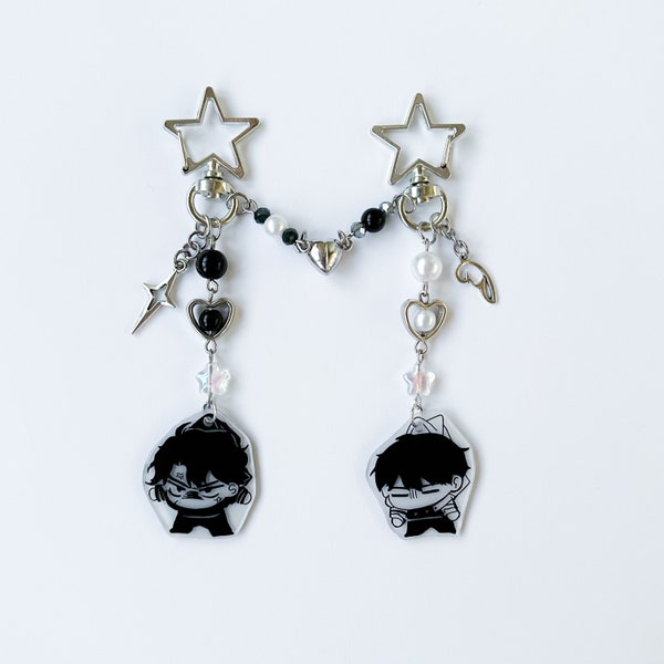 Kim Dokja & Yoo Joonghyuk matching keychains, web-novel "Omniscient Reader's Viewpoint"