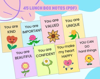 New Year Lunchbox Notes Printable Motivational Notes for Teens Positive affirmations for Kids,  Encouragement Cards You are affirmations PDF