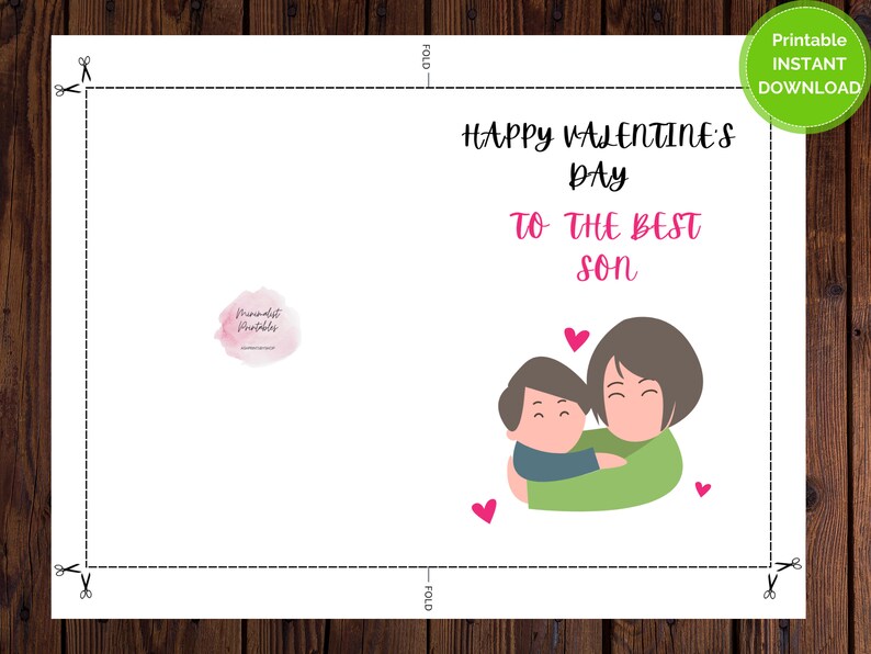 Valentines Day Card Son | Valentine's Card From Mother to Son | Kids ...