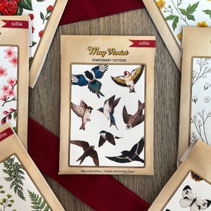 The Flying Birds Temporary Tattoos, Temporary Tattoo