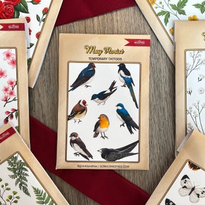The Sitting Birds Temporary Tattoos, Temporary Tattoo