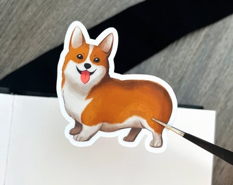 Corgi Dog Vinyl Sticker