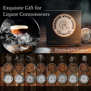 Wood Chips for Cocktail Smoker– 8 Flavors Variety Pack – All-Natural for Whiskey, Bourbon, Scotch image 10