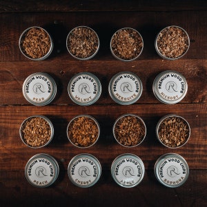 Holzchips für Cocktail-Smoker - 8 Geschmacksrichtungen-Variety Pack - Ganz natürlich für Whisky, Bourbon, Scotch