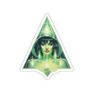 Bruja Vintage / SEXTO ELEMENTO Espeluznante Pegatina